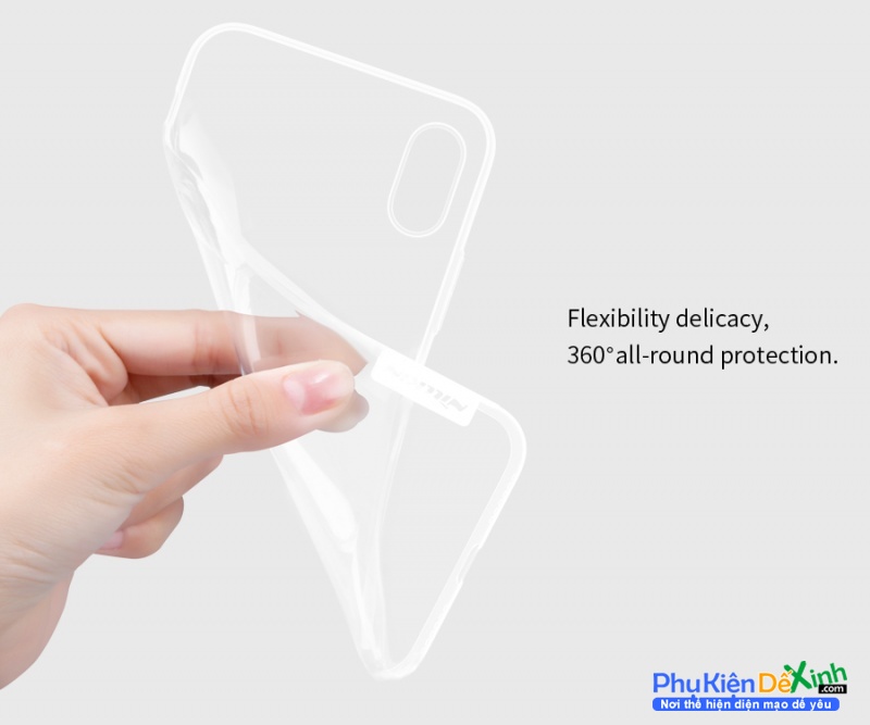 Ốp Lưng iPhone X Silicon Trong Suốt Hiệu Nillkin được làm bằng chất nhựa dẻo cao cấp nên độ đàn hồi cao, thiết kế dạng dẻo,là phụ kiện kèm theo máy rất sang trọng và thời trang.